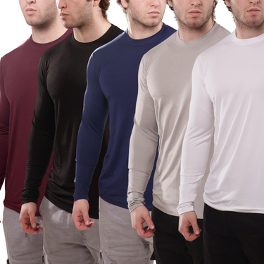 LONG SLEEVE MEN'S BLANK FITTED T SHIRT