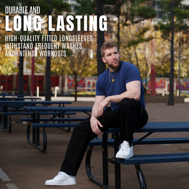 LONG SLEEVE MEN'S BLANK FITTED T SHIRT