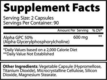 Alpha GPC Capsules 90 servings