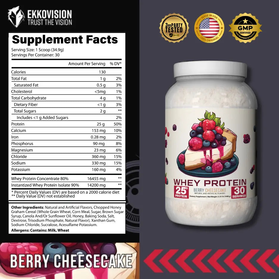Protein Powder - Berry Cheesecake | Ekkovision – Shiznizy