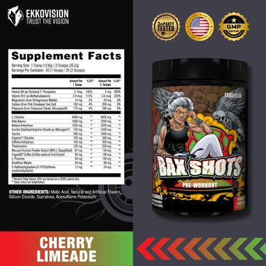 Bax Shots Preworkout - Cherry Limeade (Zero Tingle)