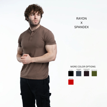 EKKO Blank Henley Short Sleeve