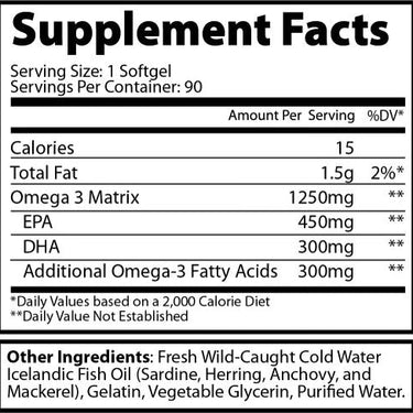 Omega 3 Fish Oil 90 servings